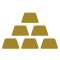 stack of gold icon illustration